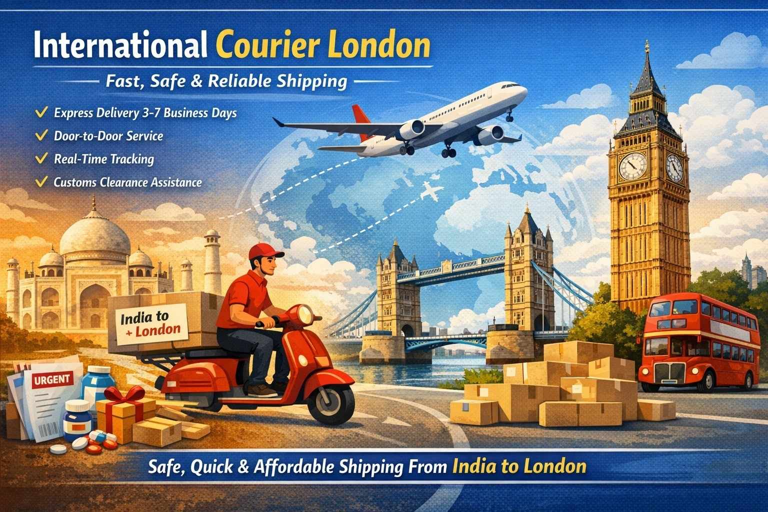 International Courier to Dubai from India